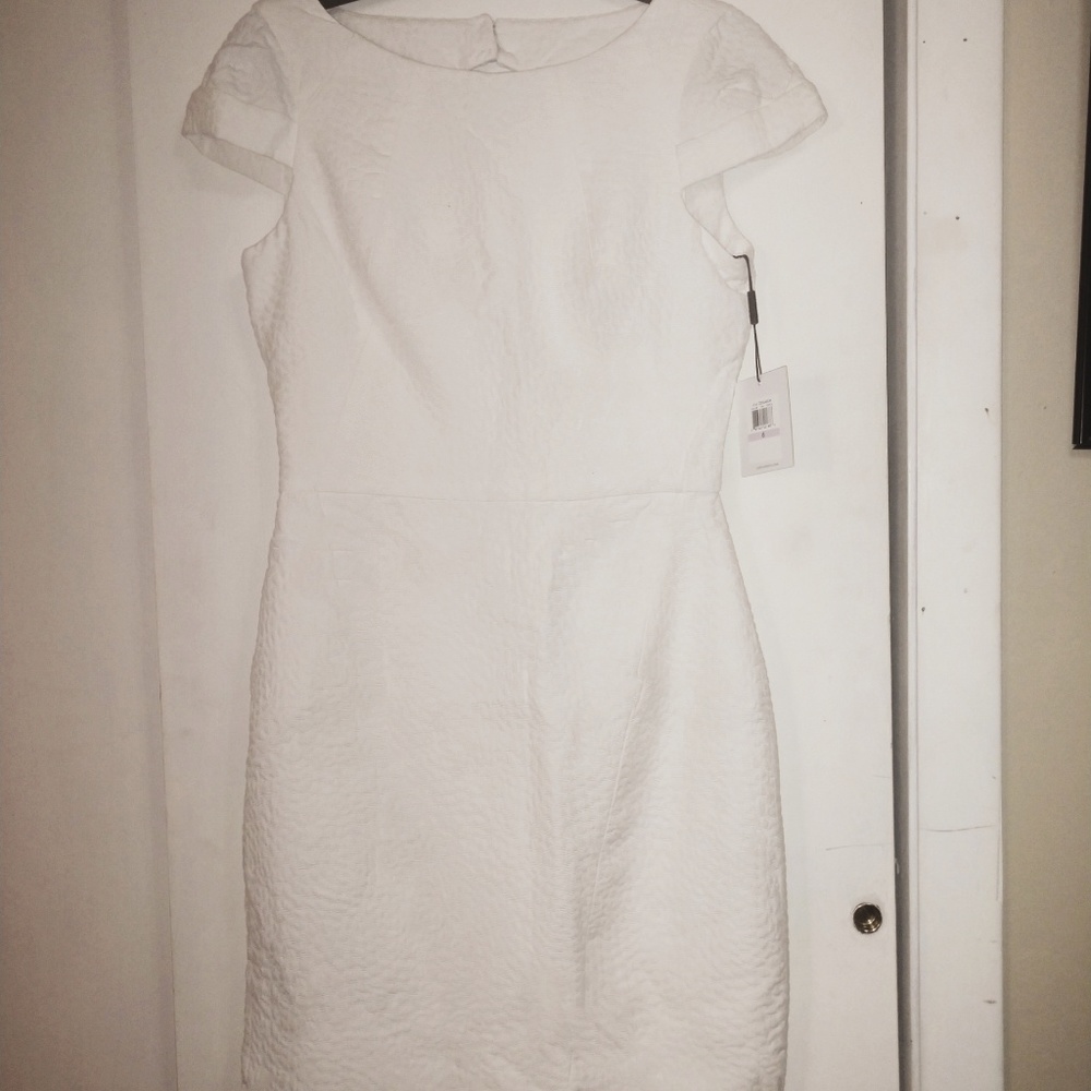 NWT Calvin Klein White dress size 6